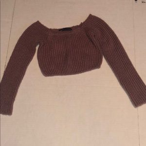 Naked Wardrobe Knit Crop Top